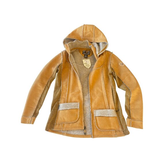 NWT Kuhl Large Dani Sherpa Lined Jacket MSRP$299 Tan NEW - Picture 10 of 13